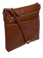 Braun - Pure Luxuries London 'Brooke' Leather Cross-Body Bag - Bild 2 von 7