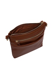 Braun - Pure Luxuries London 'Brooke' Leather Cross-Body Bag - Bild 4 von 7