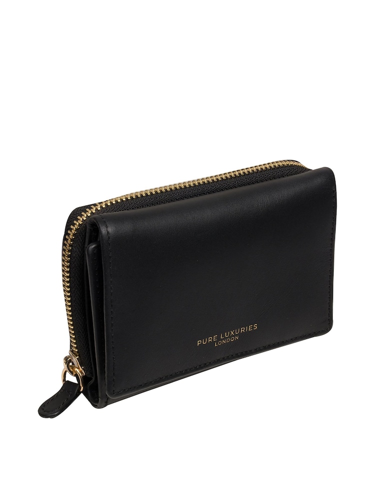 Pure Luxuries London 'Libby' Leather Tri-Fold Purse - Image 4 of 4