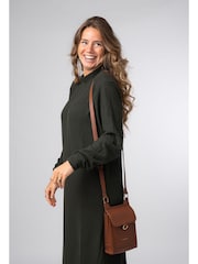 Pure Luxuries London 'Erma' Leather Cross-Body Bag - Image 1 of 7