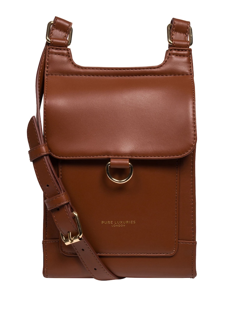Pure Luxuries London 'Erma' Leather Cross-Body Bag - Image 1 of 6