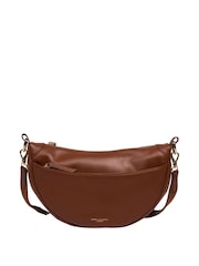 Pure Luxuries London 'Heidi' Leather Crescent Cross-Body Bag - Image 3 of 8