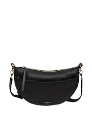 Pure Luxuries London 'Heidi' Leather Crescent Cross-Body Bag - Image 3 of 8