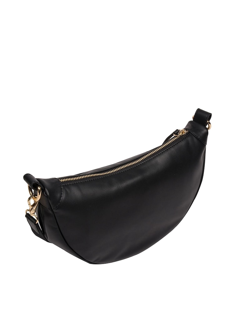 Pure Luxuries London 'Heidi' Leather Crescent Cross-Body Bag - Image 4 of 8