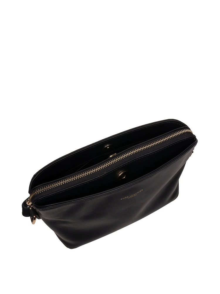 Pure Luxuries London 'Natalie' Leather Cross-Body Bag - Image 7 of 7