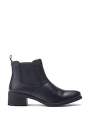 Moda in Pelle PERNILLA BROGUE DETAIL LEATHER CHELSEA BOOT - Image 1 of 4