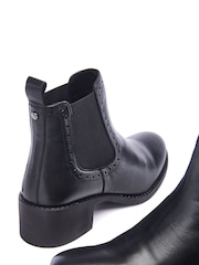 Moda in Pelle PERNILLA BROGUE DETAIL LEATHER CHELSEA BOOT - Image 3 of 4