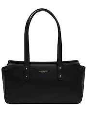 Pure Luxuries London 'Samantha' Leather Evening & Clutch Black Bag - Image 3 of 7