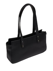 Pure Luxuries London 'Samantha' Leather Evening & Clutch Black Bag - Image 4 of 7