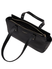 Pure Luxuries London 'Samantha' Leather Evening & Clutch Black Bag - Image 5 of 7