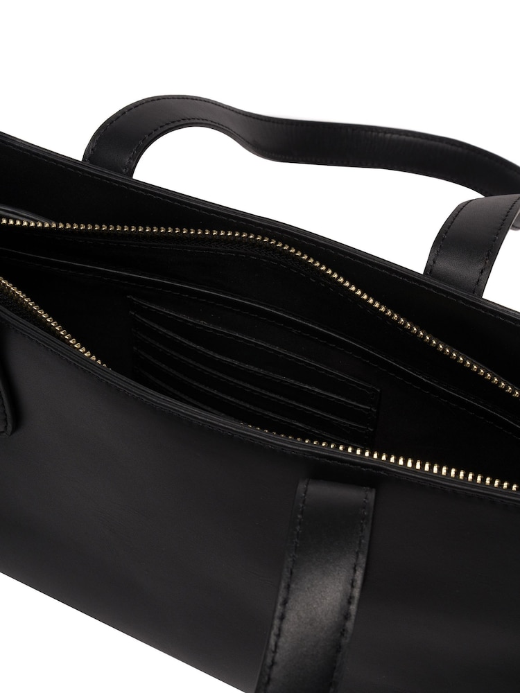 Pure Luxuries London 'Samantha' Leather Evening & Clutch Black Bag - Image 7 of 7