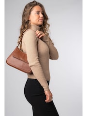 Pure Luxuries London 'Mable' Leather Grab Bag - Image 1 of 6