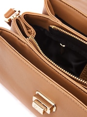 Moda In Pelle Britney Leopard Print Fold Over Brown Bag - Image 4 of 4