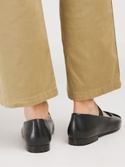 JD Williams Ruched Front Elastic Mary Jane Barre balerinke In Extra širok kroj - Slika 2 iz 4