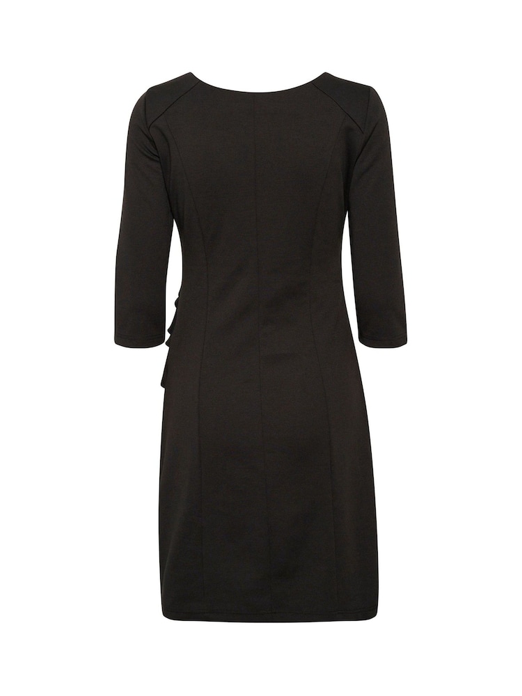 Kaffe Kaindia Cocktail 3/4 Sleeve V-Neck Dress - Image 5 of 5