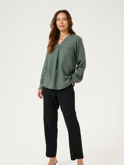 Kaffe KAelsa V-Neck Long Sleeve Blouse - Image 2 of 5