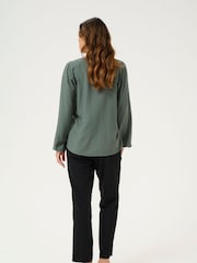 Kaffe KAelsa V-Neck Long Sleeve Blouse - Image 3 of 5