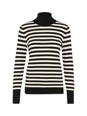 Kaffe KAlizza Rollneck Striped Black Pullover Jumper - Image 5 of 6