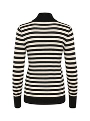 Kaffe KAlizza Rollneck Striped Black Pullover Jumper - Image 6 of 6