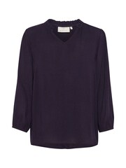 Kaffe KAkamilla 3/4 Sleeves Notch Neck Blouse - Image 3 of 4
