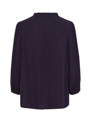 Kaffe KAkamilla 3/4 Sleeves Notch Neck Blouse - Image 4 of 4