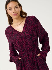 Kaffe KAjodie V-Neck Long Sleeves Maxi Dress - Image 3 of 5