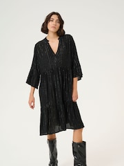 Kaffe Liv Pinstripe Dress - Image 1 of 4