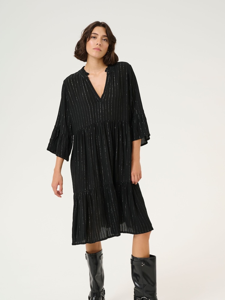 Kaffe Liv Pinstripe Dress - Image 1 of 4