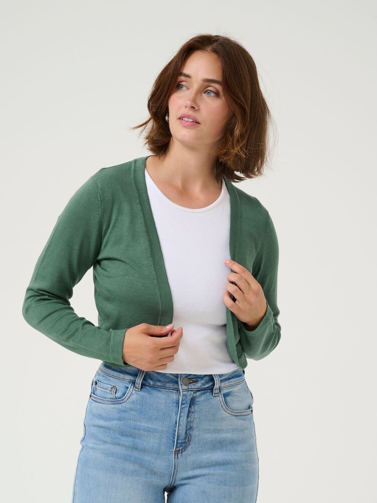 Kaffe Slim Fit Kaastrid Bolero Long Sleeves Cardigan - Image 1 of 5