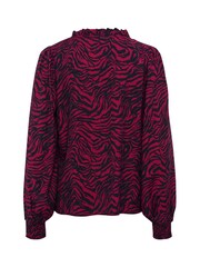 Kaffe KAjodie V-Neck Long Sleeve Black Blouse - Image 5 of 5