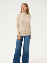 Kaffe Astrid Long Sleeve Regular Fit Roll Neck Jumper - Image 2 of 5