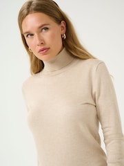 Kaffe Astrid Long Sleeve Regular Fit Roll Neck Jumper - Image 3 of 5