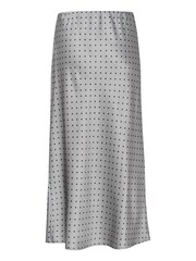 Kaffe Lotte Satin Elastic Waist Maxi Skirt - Image 6 of 6