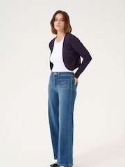 Kaffe Slim Fit Kaastrid Bolero Long Sleeves Cardigan - Image 2 of 5