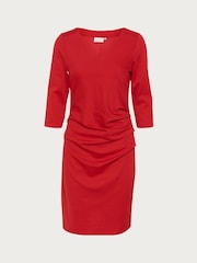 Kaffe Kaindia Cocktail 3/4 Sleeve V-Neck Dress - Image 5 of 5