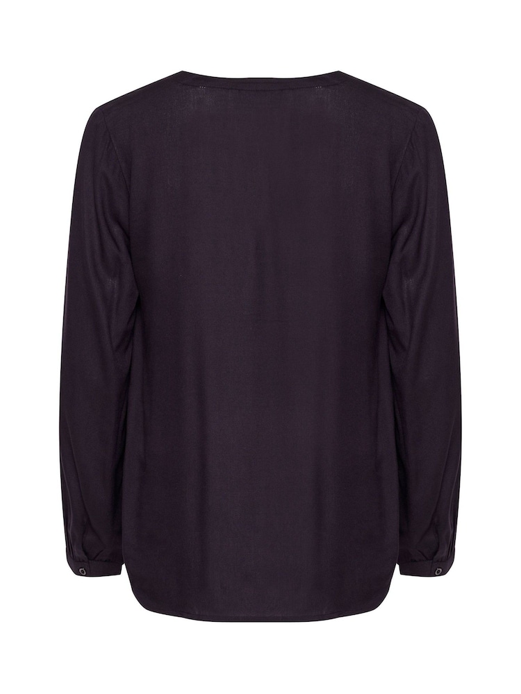 Kaffe KAcalinda V-Notch Neck Casual Fit Blouse - Image 5 of 5