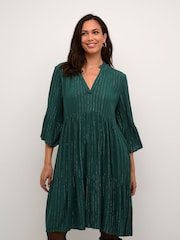 Kaffe Liv Pinstripe Dress - Image 1 of 5
