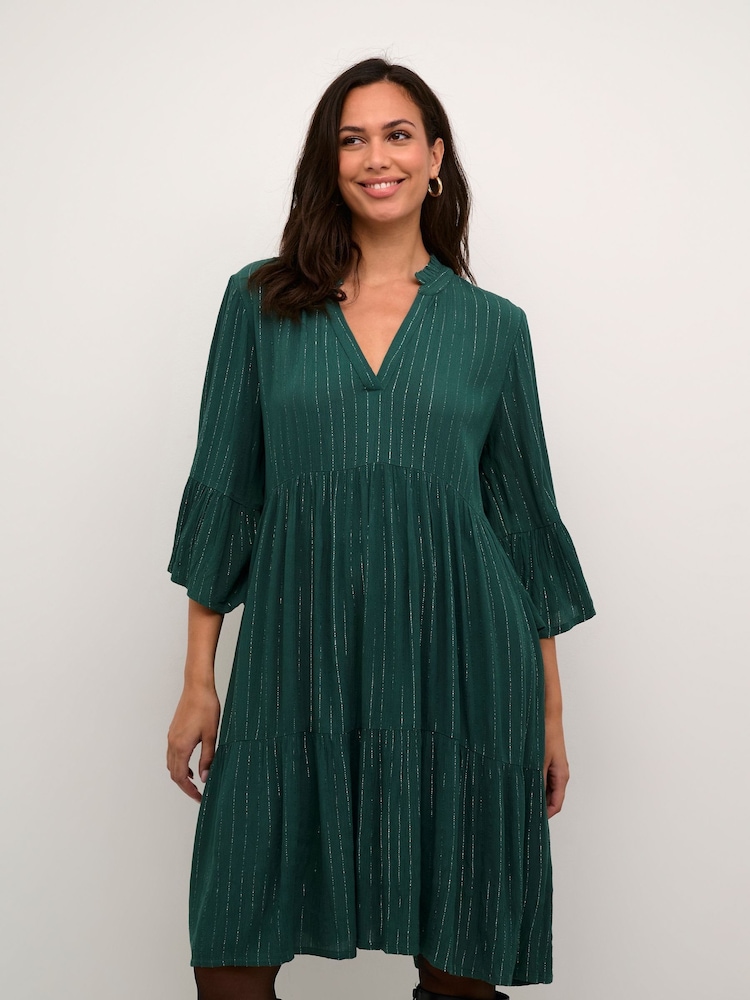 Kaffe Liv Pinstripe Dress - Image 1 of 5