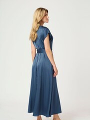 Cream Blue CRNoretta V-Neck Short Sleeve Maxi Dress - Image 3 of 5