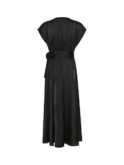 Cream CRNoretta V-Neck Short Sleeve Maxi Black Dress - Image 6 of 6