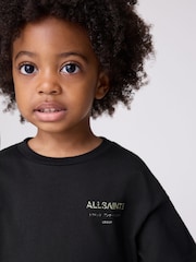 smALLSAINTS Black/Camo Younger Boys Oversized Underground Crew T-Shirt - Image 6 of 12