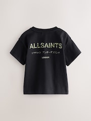 smALLSAINTS Black/Camo Younger Boys Oversized Underground Crew T-Shirt - Image 8 of 12