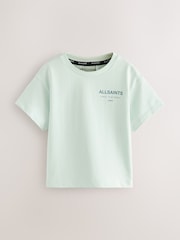 smALLSAINTS Mint Green Younger Boys Oversized Underground Crew T-Shirt - Image 1 of 6