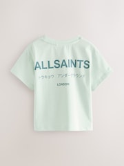 smALLSAINTS Mint Green Younger Boys Oversized Underground Crew T-Shirt - Image 2 of 6