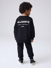 smALLSAINTS Black Underground Oversized Younger Boys Sweatshirt and Joggers Set - Image 2 of 13