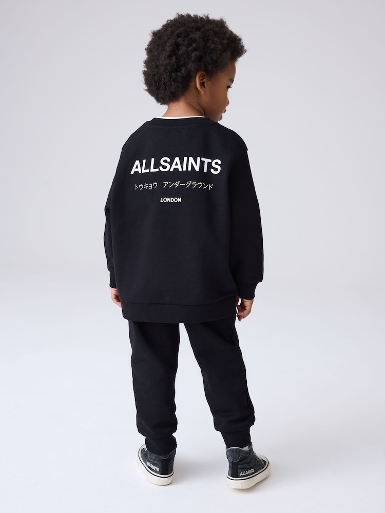 smALLSAINTS Black Underground Oversized Younger Boys Sweatshirt and Joggers Set - Image 2 of 13