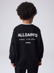 smALLSAINTS Black Underground Oversized Younger Boys Sweatshirt and Joggers Set - Image 3 of 13