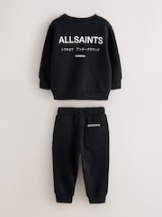 smALLSAINTS Black Underground Oversized Younger Boys Sweatshirt and Joggers Set - Image 8 of 13