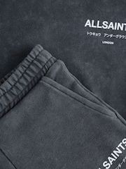 smALLSAINTS Washed Grey Underground T-Shirt and Sweat Short Younger Boys Set - Image 3 of 7