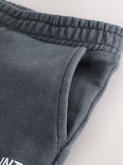 smALLSAINTS Washed Grey Underground T-Shirt and Sweat Short Younger Boys Set - Image 6 of 7